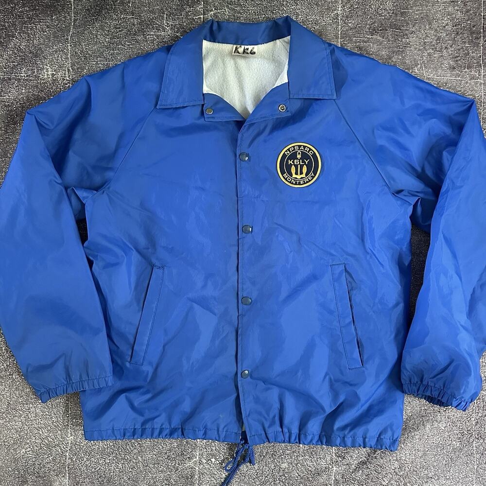 Men's Vintage 90's US Navy Naval Radio Club Fleece Lined Windbreaker Jacket Sz M